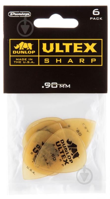 Медіатори Dunlop 433P.90 Ultex Sharp Player Pack 0.90 mm (6 шт.)