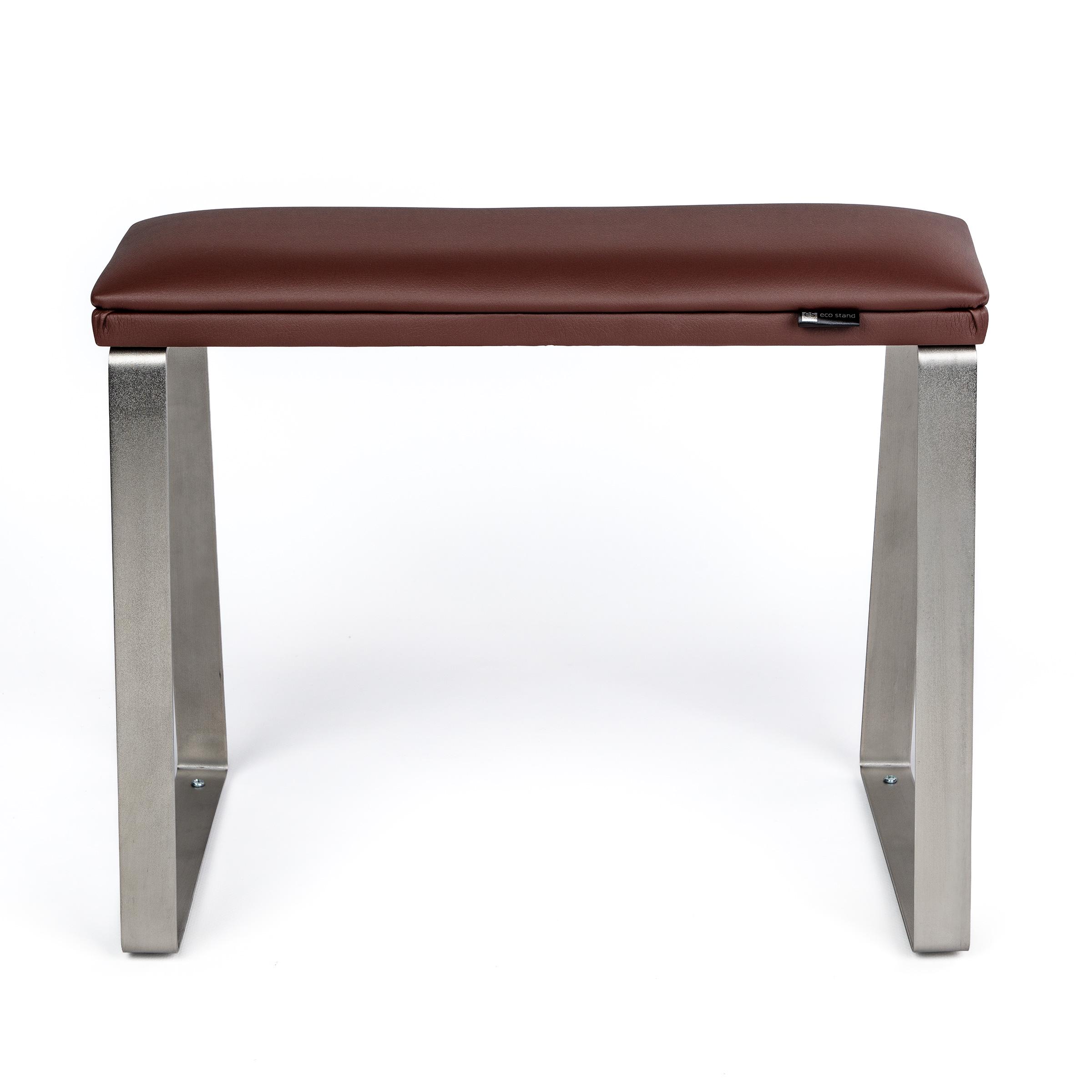 Педикюрная подставка для ног eco stand PADIX на металлических ножках Коричневый (26397961) - фото 2