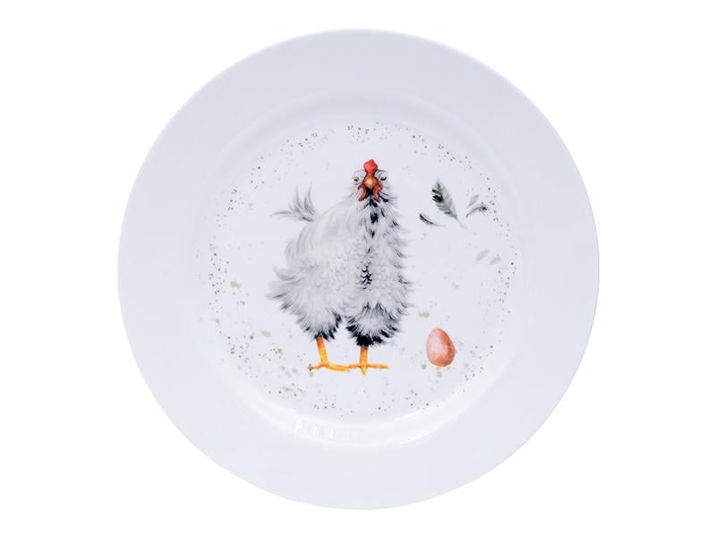 Тарелка фарфоровая Light House Курочка 25 см Белый (358-915)