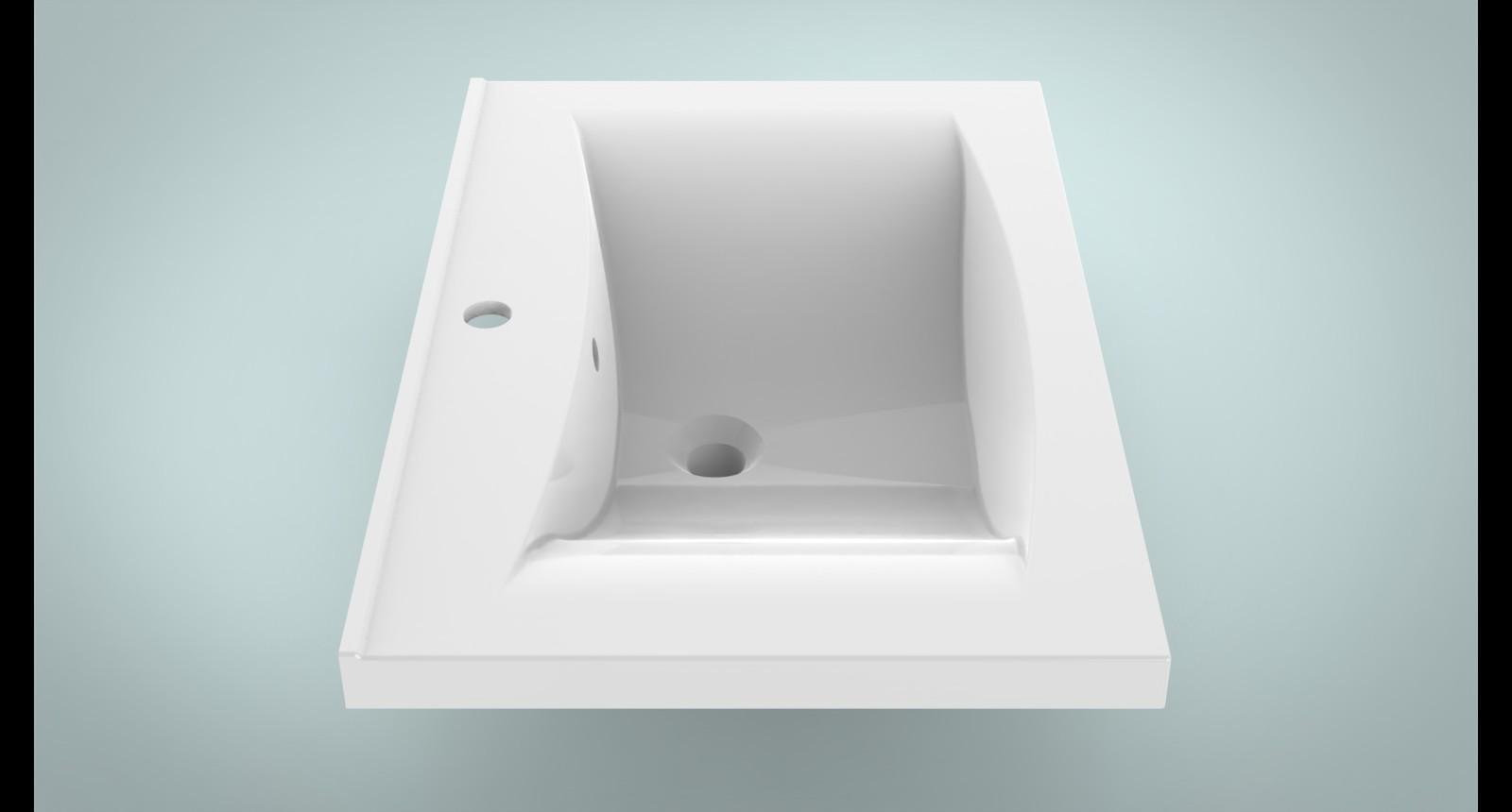 Умывальник Аmidicon lIZA 70х48 см Белый (27983423) - фото 4 Умывальник Аmidicon lIZA 70х48 см Белый (27983423) - фото 4