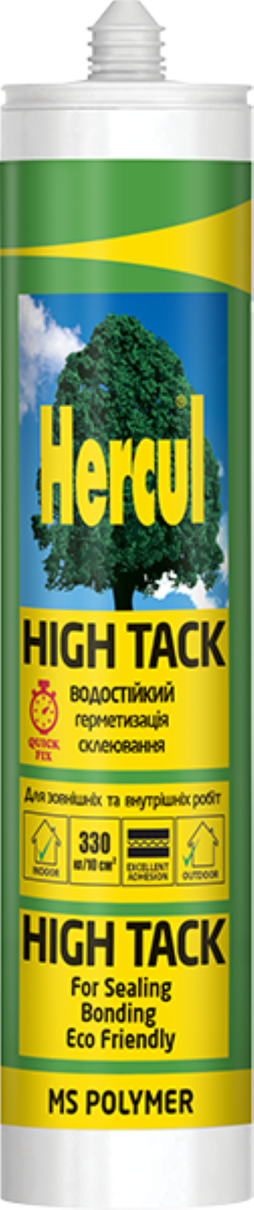 Клей HERCUL HIGH TACK Polymer 290 мл Білий