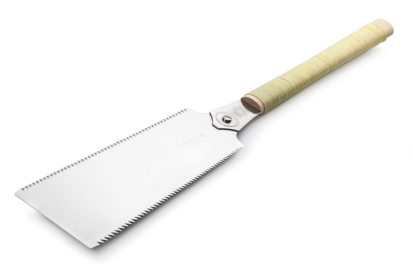 Пила по дереву Gyokucho Blue Hard Komame Ryoba ручная ротанговая двусторонняя 10/7-5 TPI 270 мм (655)