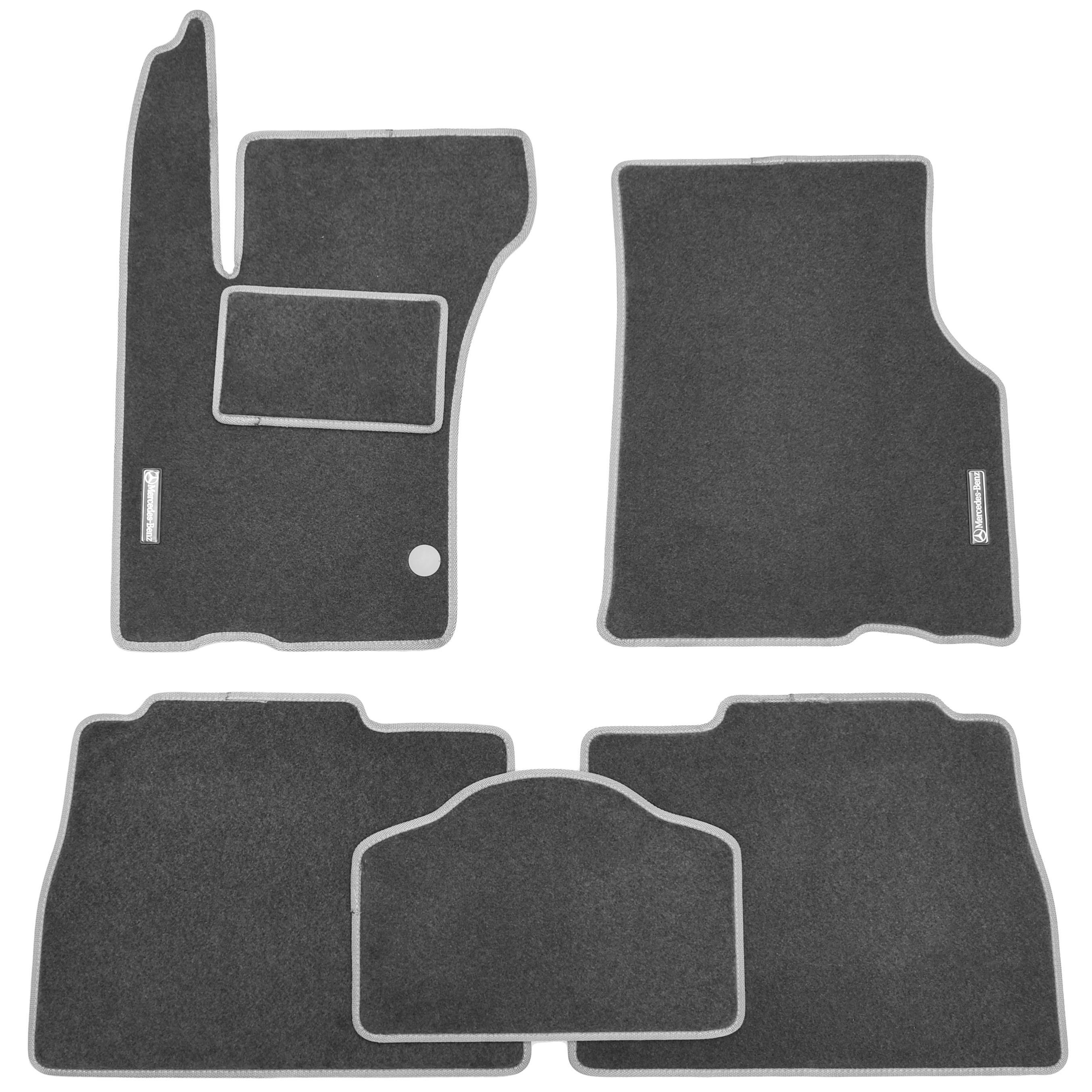 Коврики в салон для Mercedes ML-Class W163 '98-05 текстильные Серый