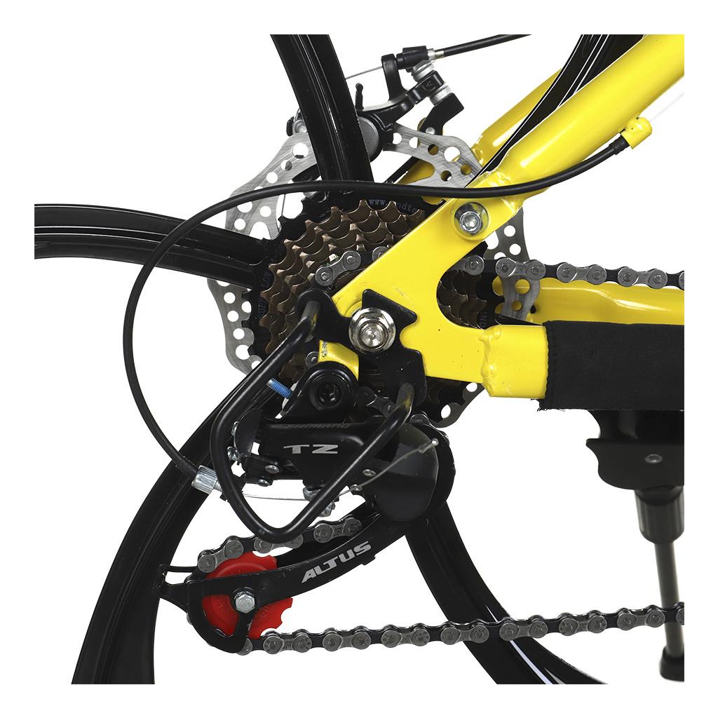 Велосипед Kucher City Power Series A складной с литыми дисками колеса 26" Желтый (1501190416) - фото 2 Велосипед Kucher City Power Series A складной с литыми дисками колеса 26" Желтый (1501190416) - фото 2