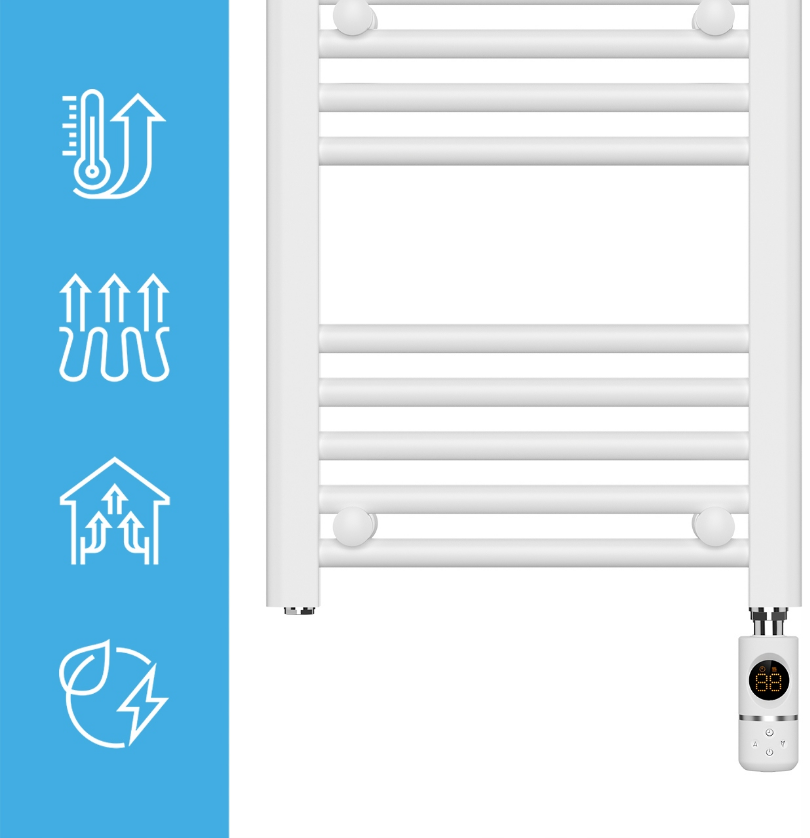 Сушарка для рушників електрична з термостатом Maltec 300 Вт - фото 3 Сушарка для рушників електрична з термостатом Maltec 300 Вт - фото 3