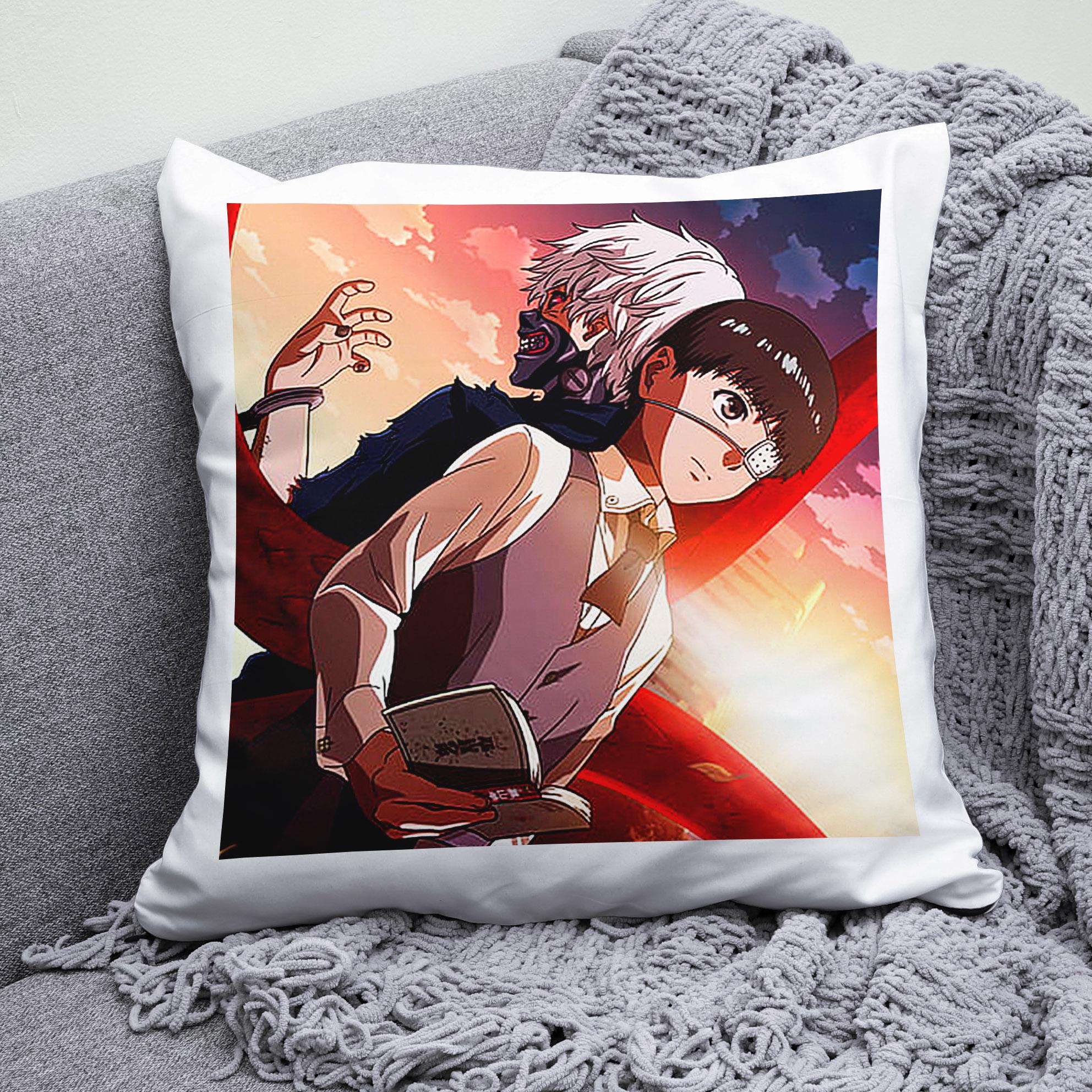 Плюшева подушка квадрат з принтом аніме Tokyo Ghoul "3