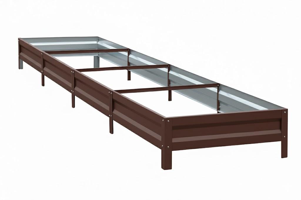 Грядка оцинкованная SIMBUD 0,65 мм 4х0,8 м RAL8017 глянець