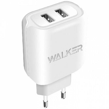 Сетевое зарядное устройство Walker WH-27 2USB/2,1А White