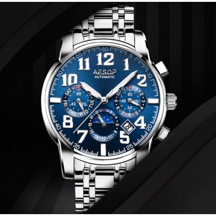 Наручные часы мужские Aesop стальной корпус Серебро (108-96-8902) - фото 2