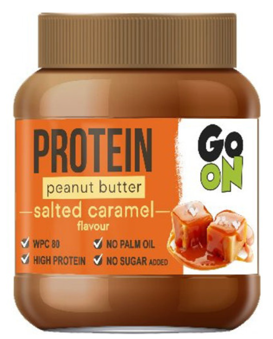 Арахисовая паста с протеином Go On Nutrition Protein Peanut Butter Salted Caramel 350 г
