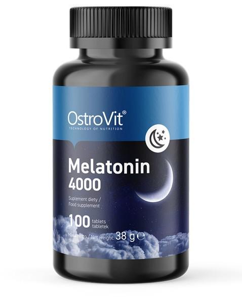 Мелатонін для спорту OstroVit Melatonin 4000 100 Tabs