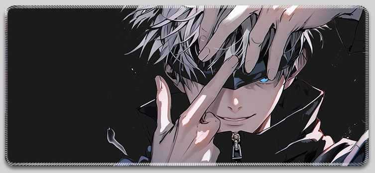 Коврик для мышки с Аниме принтом Jujutsu Kaisen Сатору Годжо 800х300х3 мм (0302)