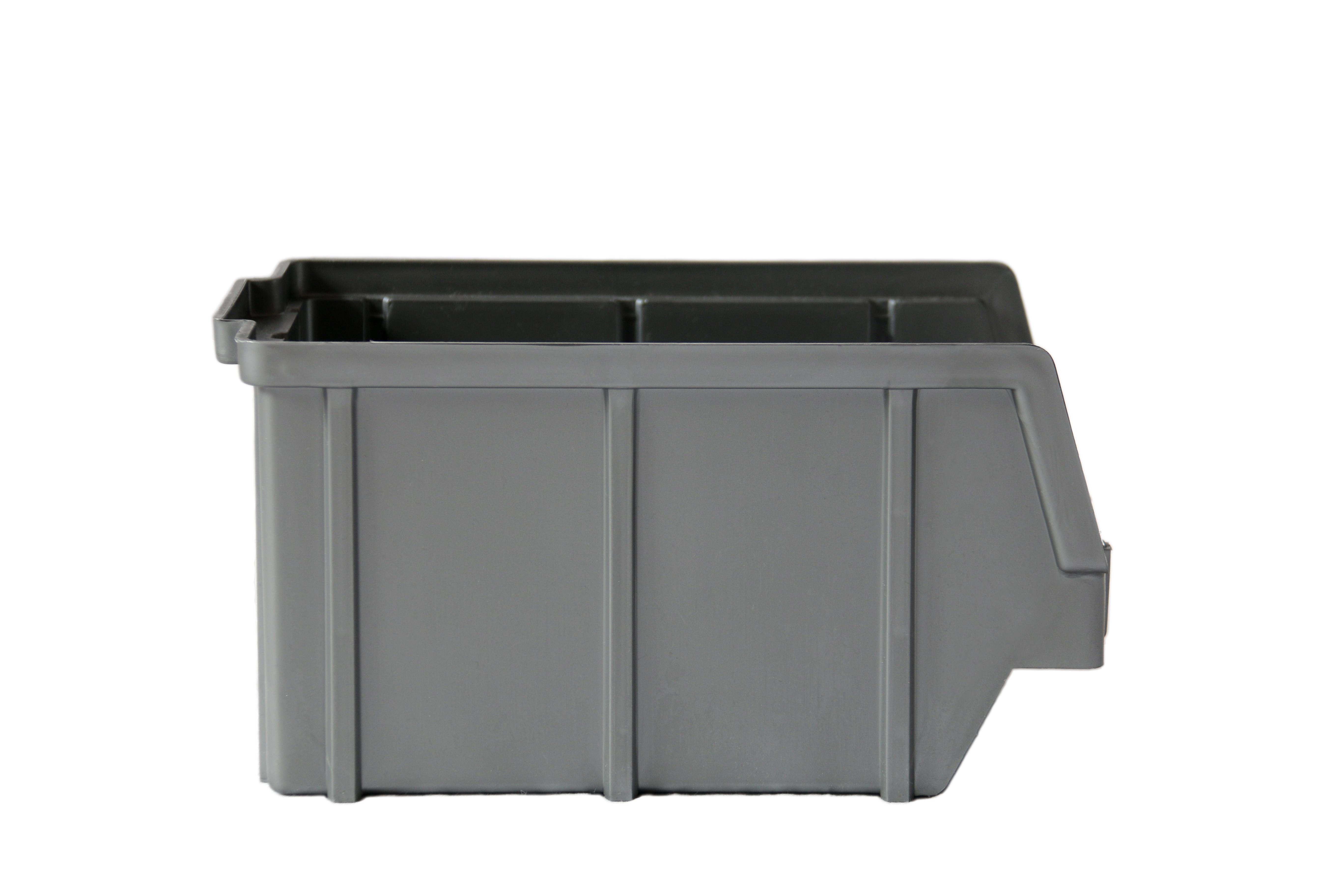 Ящики пластикові для зберігання металовиробів 230х145х125 мм Чорний (00003)