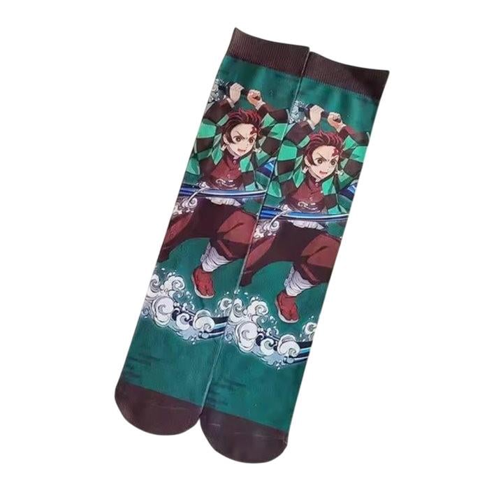 Носки Demon Slayer Незуко Камадо Зеленый (507)