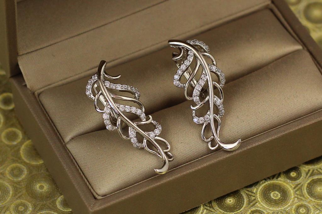 Серьги Xuping Jewelry Феникс 3,3 см Серебристый (2268193138)
