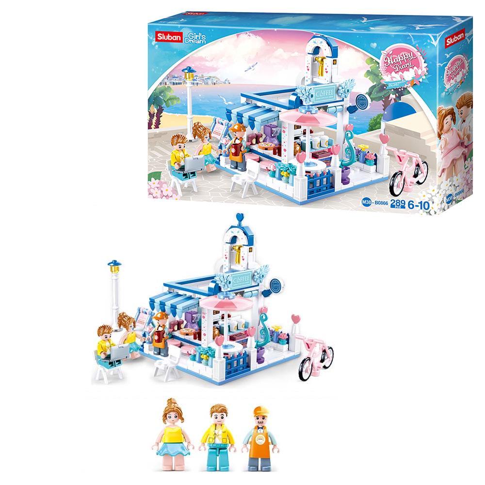 Конструктор дитячий Sluban Кафе фігурки персонажів 289 деталей (M38-B0866)