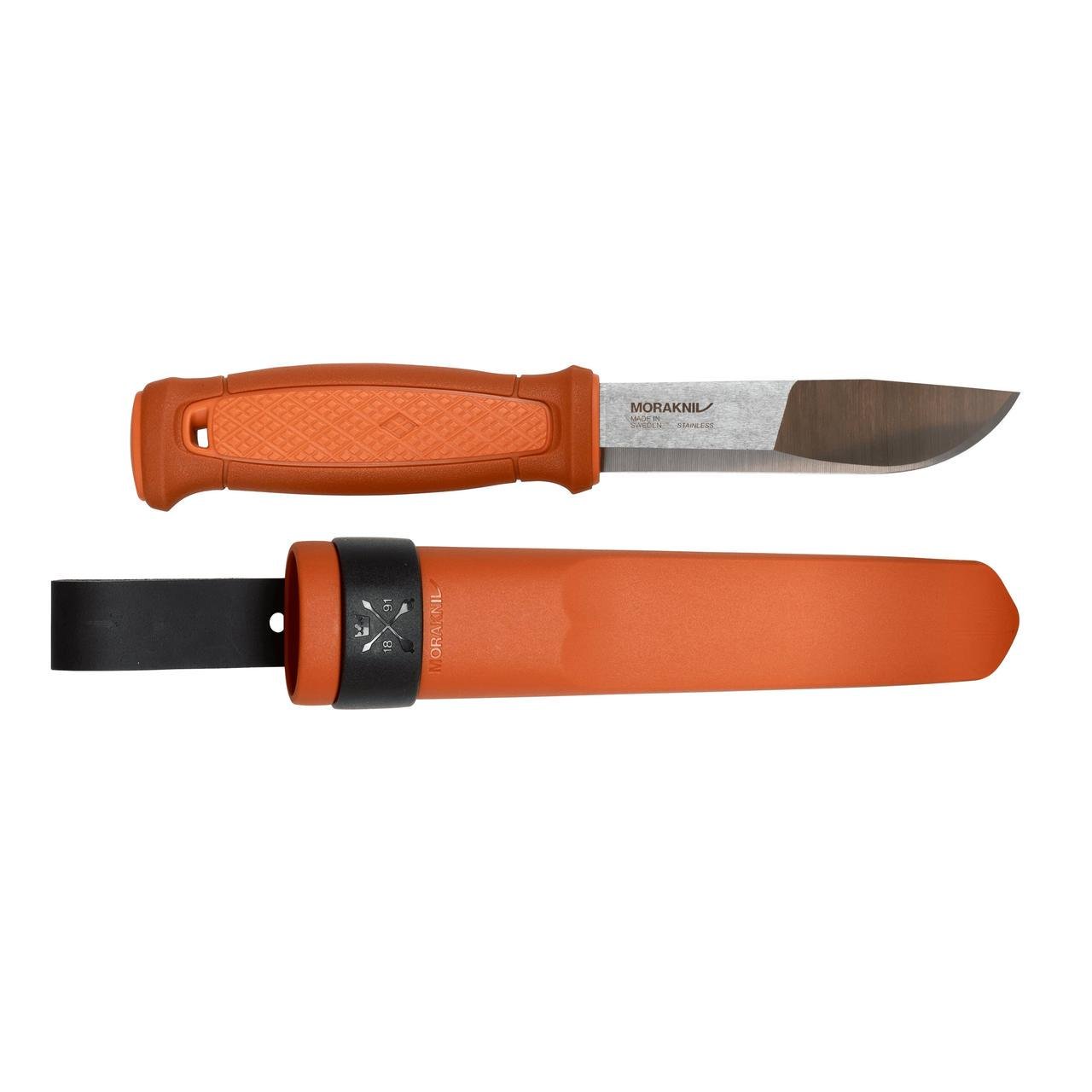 Нож туристический с ножнами Morakniv Kansbol Burnt 56,5 HRC Sandvik 12C27 нержавеющая сталь 109 мм Orange (2464806152)
