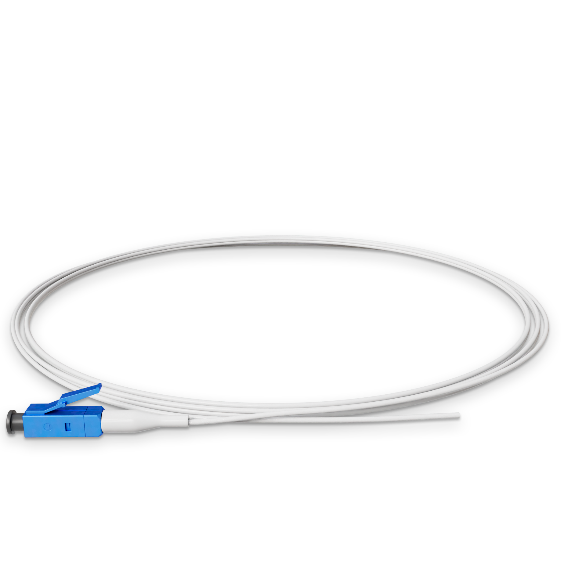 Пигтейл оптический Simplex LC/UPC LSZH Singlemode G.652.D (SM) 0,9 мм 1,5 м Белый (11258)