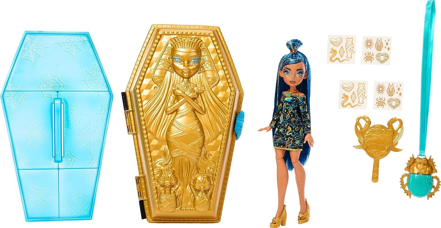 Кукла Monster High Cleo De Nile Golden Glam Casе - фото 5