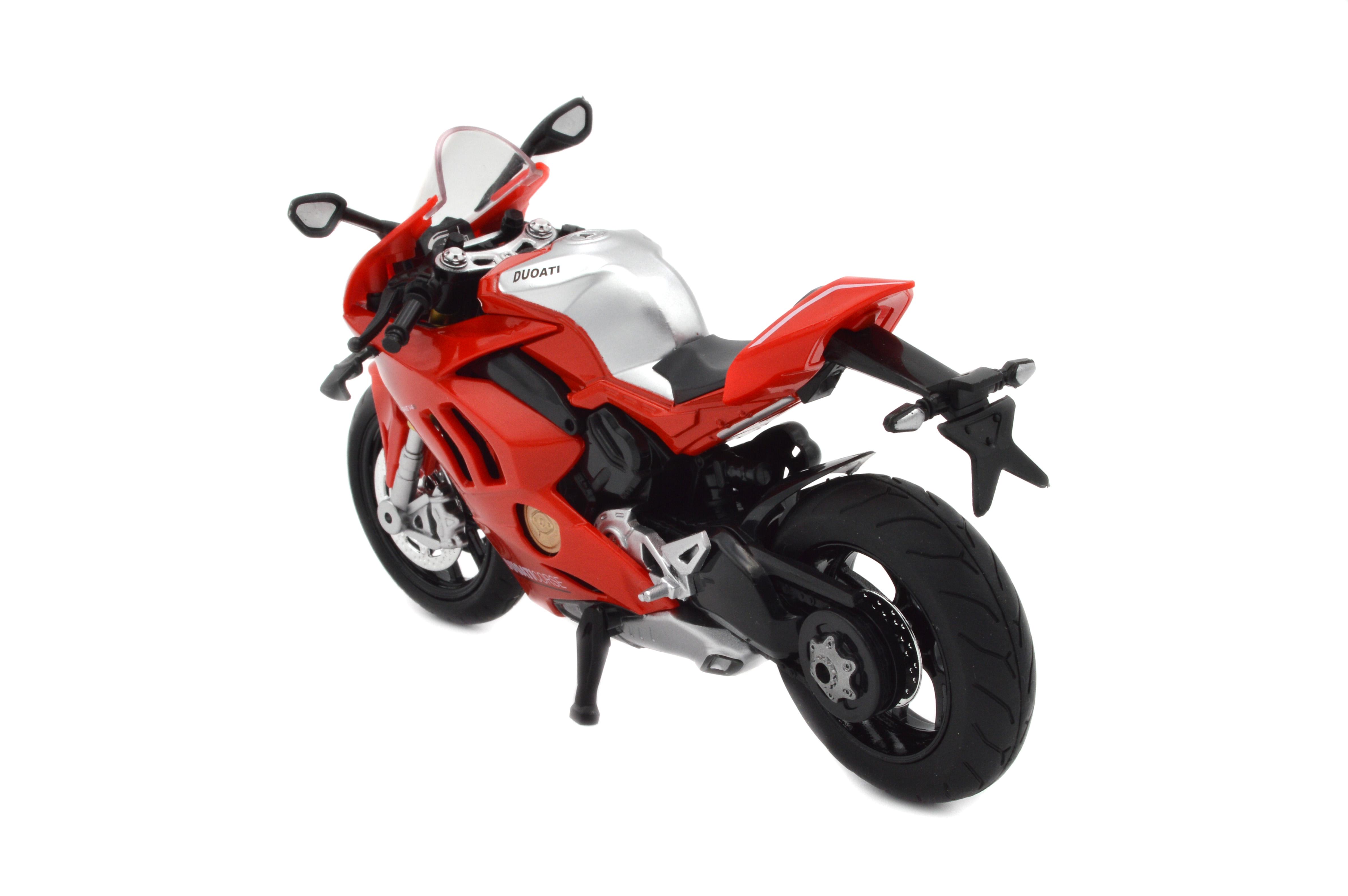 Іграшковий мотоцикл Ducati Panigale V4 Corse метал/пластик 1:12 звук/світло/амортизація (BG 32-120) - фото 3 Іграшковий мотоцикл Ducati Panigale V4 Corse метал/пластик 1:12 звук/світло/амортизація (BG 32-120) - фото 3