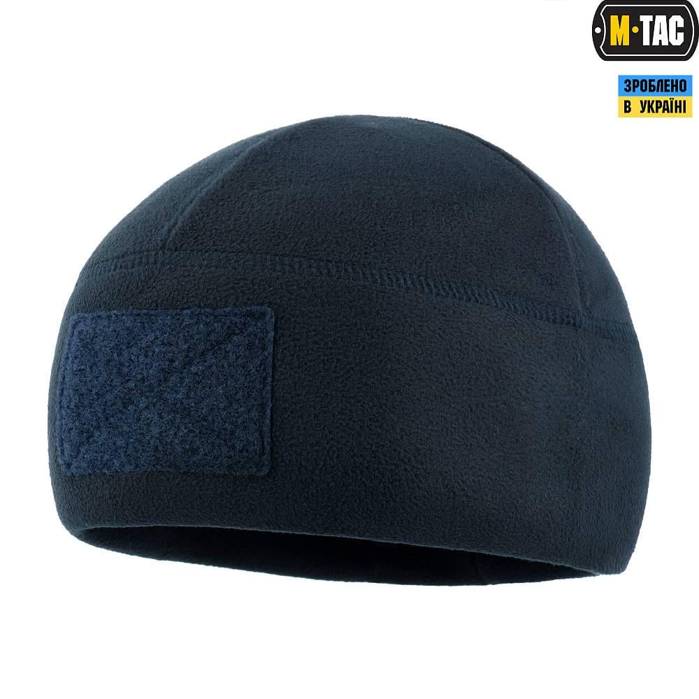 Шапка M-Tac Watch Cap Elite фліс з липучкою XL Dark Navy Blue - фото 7