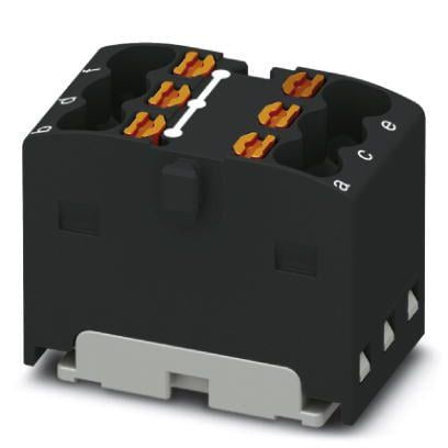 Розподільний блок Phoenix Contact PTFIX 6X1,5 BK 450В 17,5A Push-in Чорний (3002781)