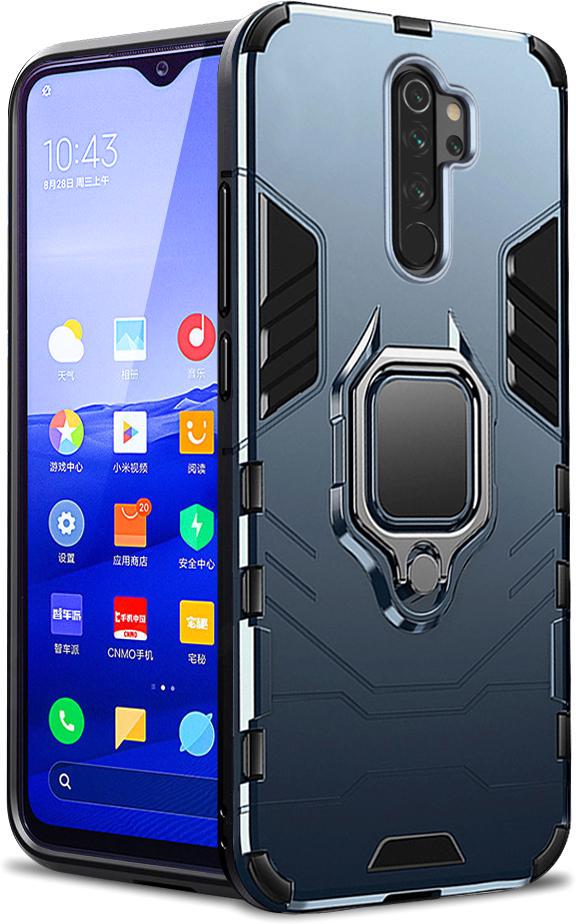 Противоударный чехол Xiaomi Redmi Note 8 Pro (подставка кольцо) Graphite (10942-40)