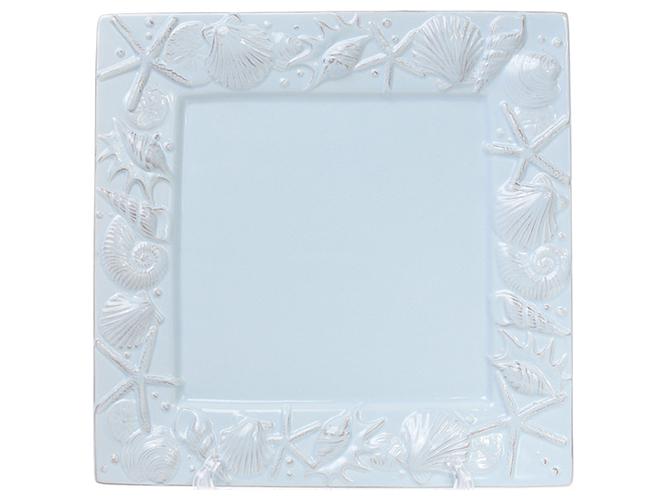 Блюдо керамическое квадратное Морские мотивы 26 см Светло-голубой (BDI-545-354) Блюдо керамическое квадратное Морские мотивы 26 см Светло-голубой (BDI-545-354)