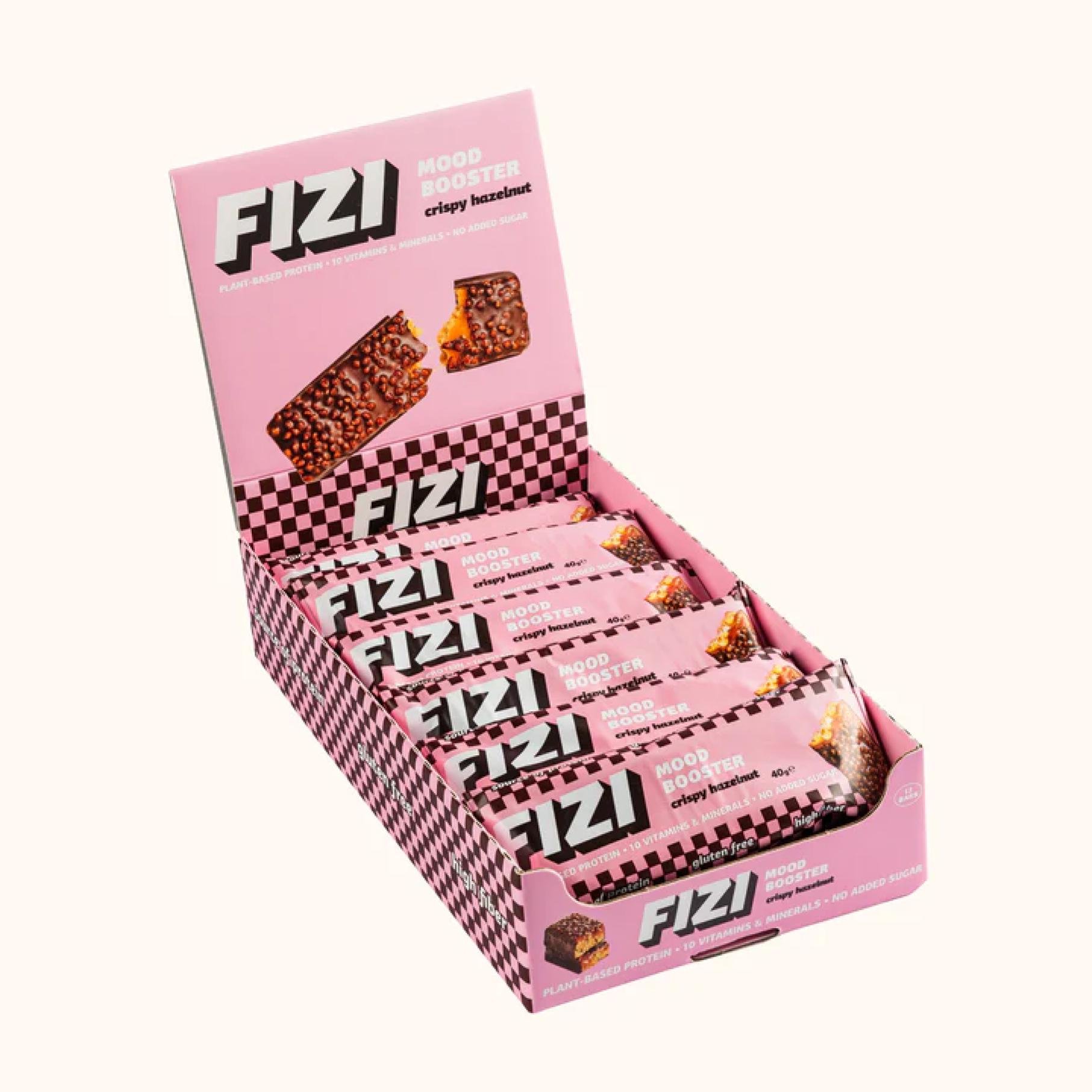 Спортивний батончик Fizi Mood Booster 12x40 г Crispy Hazelnut (2023-10-3907)