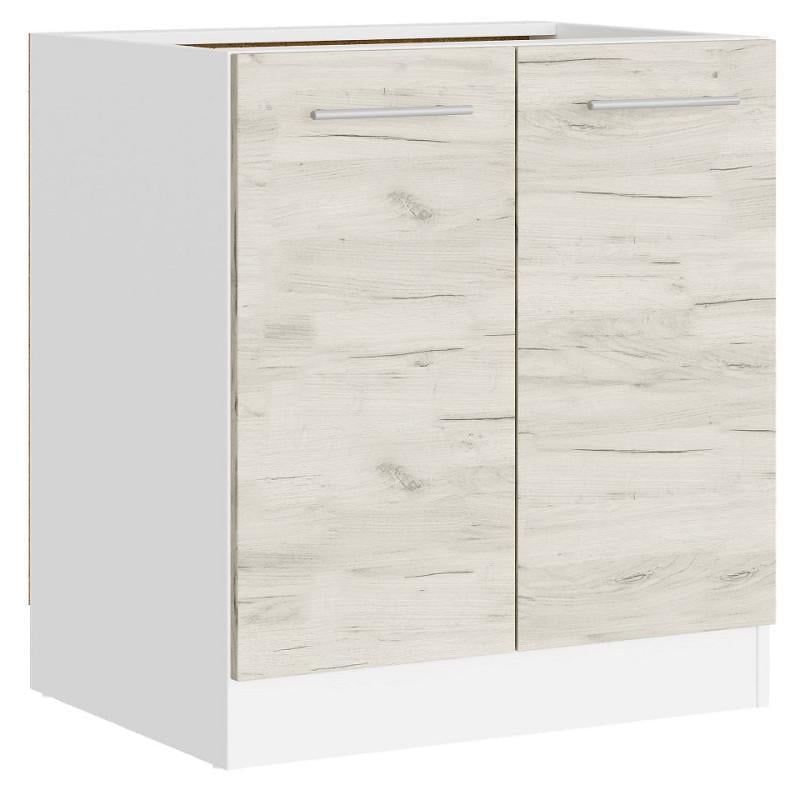 Модуль кухонный Еверест Эко New 80 Низ 800х456х820 мм Белый/Крафт Белый (eko-453)