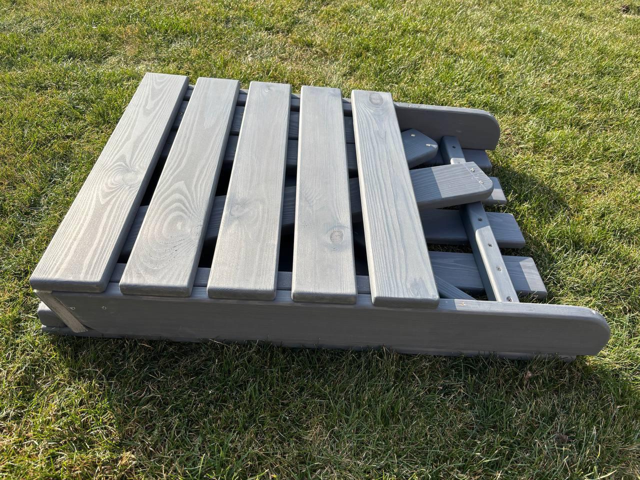 Кресло дачное деревянное складное из сосны Графит (2617580248) - фото 2 Кресло дачное деревянное складное из сосны Графит (2617580248) - фото 2