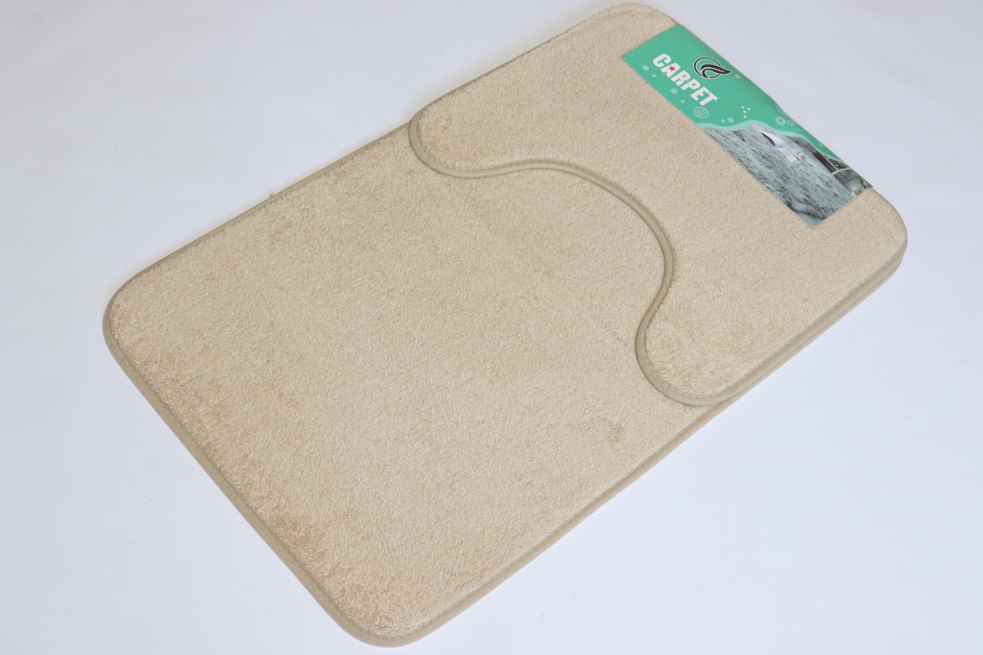 Набор ковриков для ванной и туалета Prima 2459 50x80/40x50 см Beige (27307267)