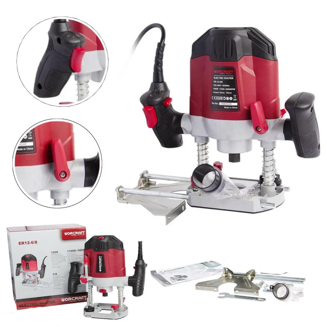 Фрезер електричний Worcraft ER12-6/8 по дереву - фото 3