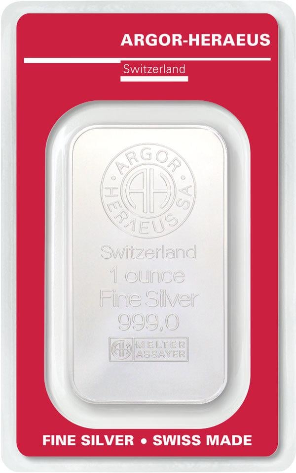 Серебряный слиток Argor-Heraeus 31,1 г