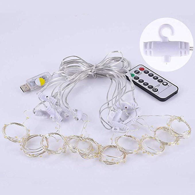 Гирлянда-штора с пультом дистанционного управления 3х3 м Теплый белый (4537033) - фото 8 Гирлянда-штора с пультом дистанционного управления 3х3 м Теплый белый (4537033) - фото 8