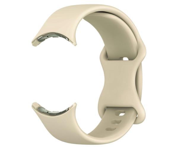 Ремешок Silicone для смарт-часов Google Pixel Watch 3 41 мм Кремовый