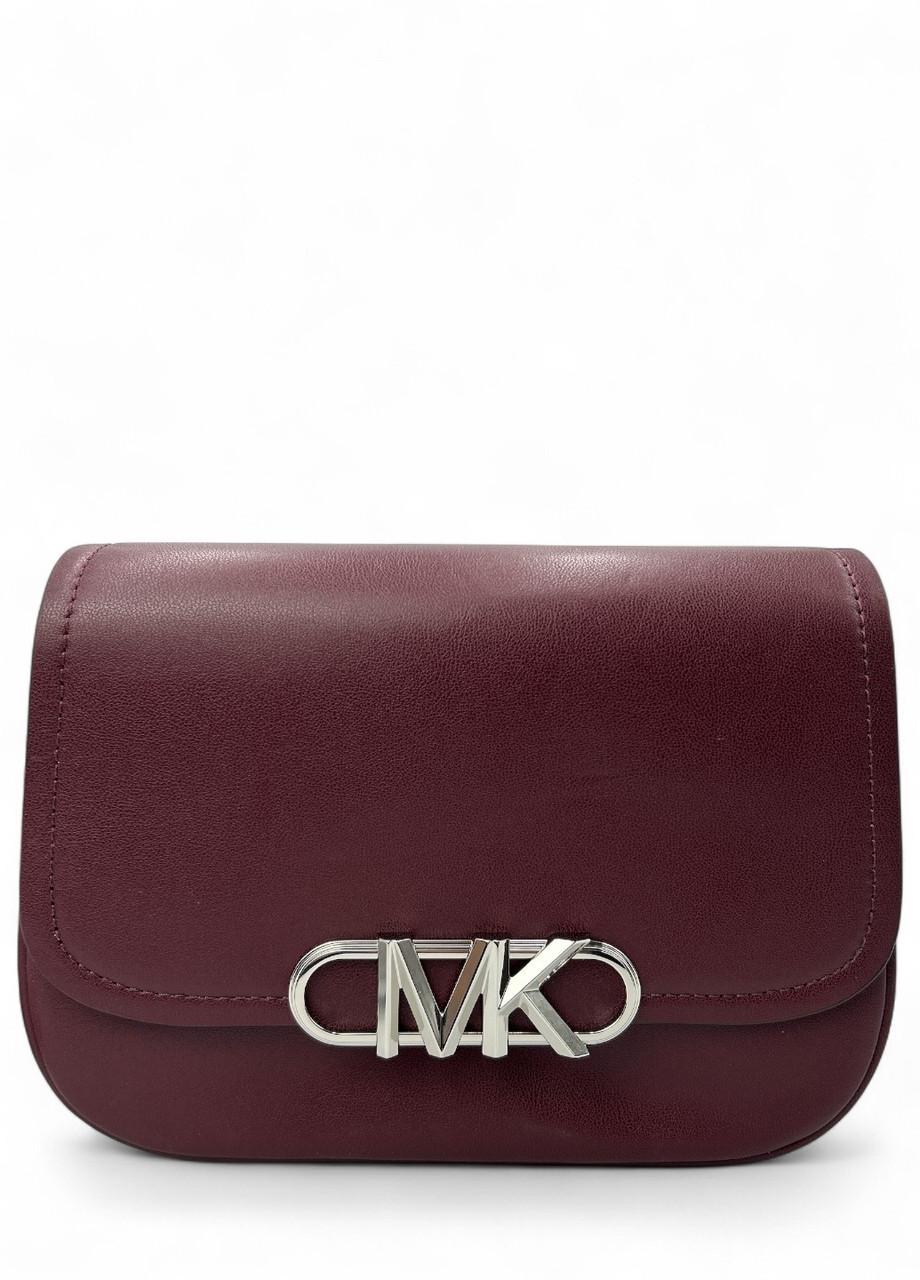 Женская сумка Michael Kors Parker 30f2s7pc5l md saddle msgr leather Merlot Бордовый (2783263160)