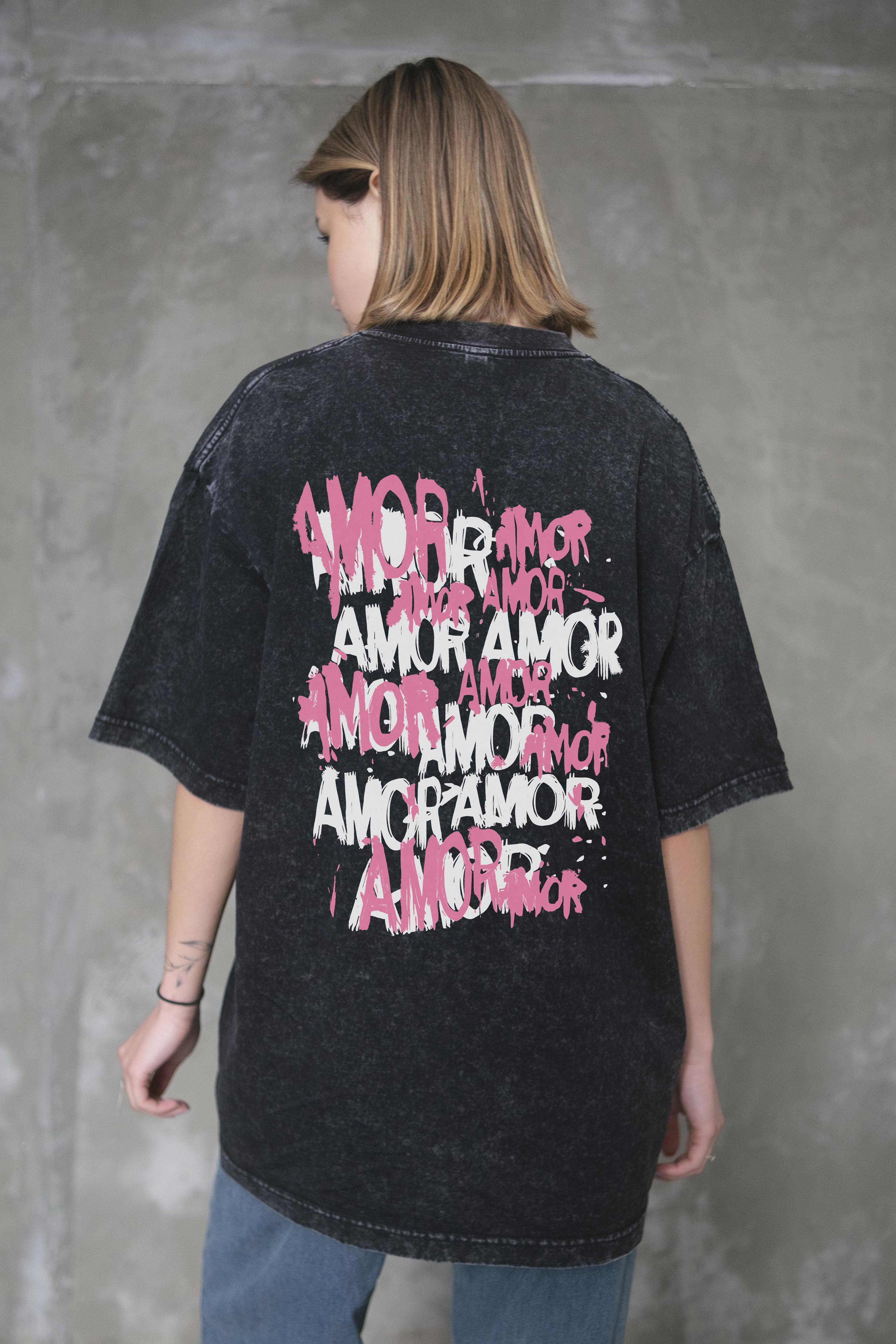Футболка оверсайз Without Washed Amor L/XL Black (L/XL8056314 8056315) - фото 5