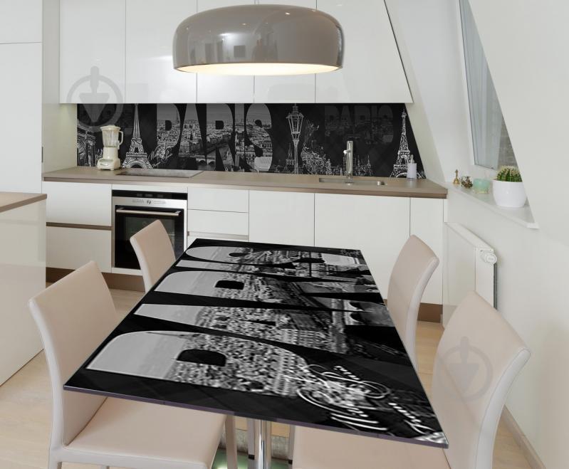 Наклейка виниловая на стол Zatarga  "Париж"  600х1200 мм