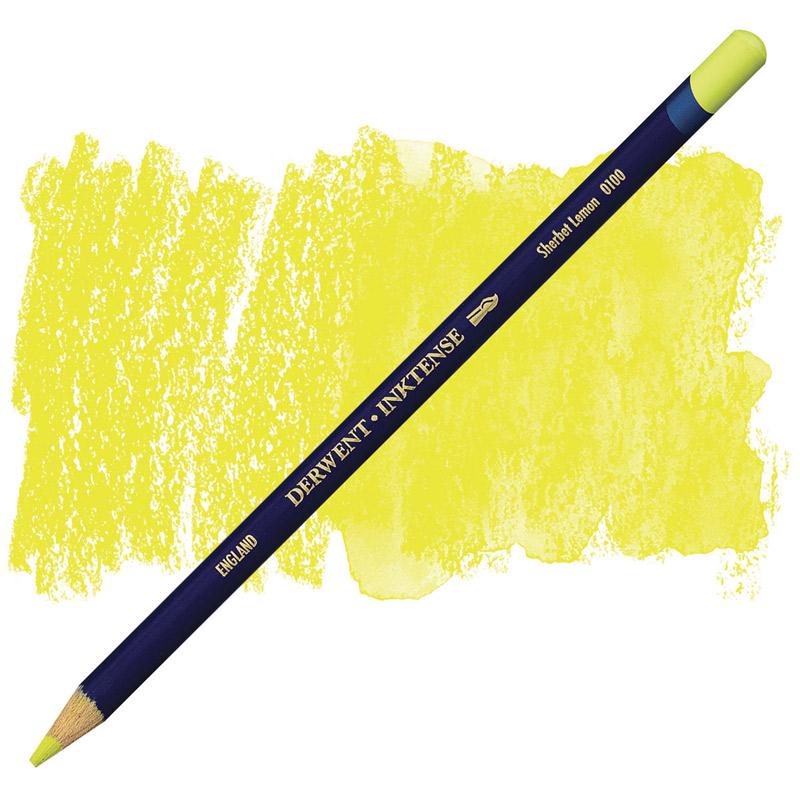Карандаш акварельный Derwent Inktense чернильный 0100 Лимонный (700903)
