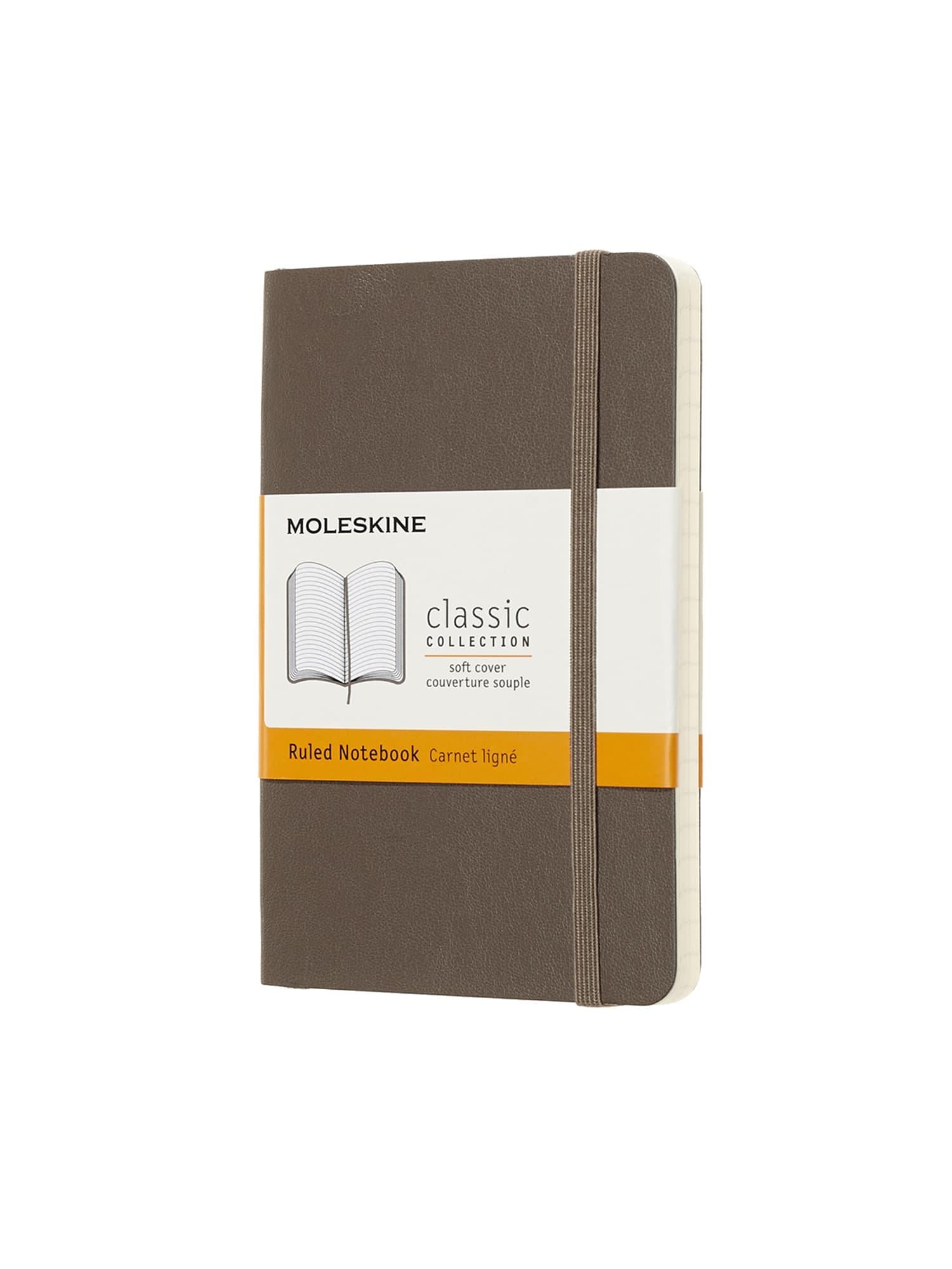 Записная книжка Moleskine Classic карманный линейка мягкая Коричневый (QP611P14)