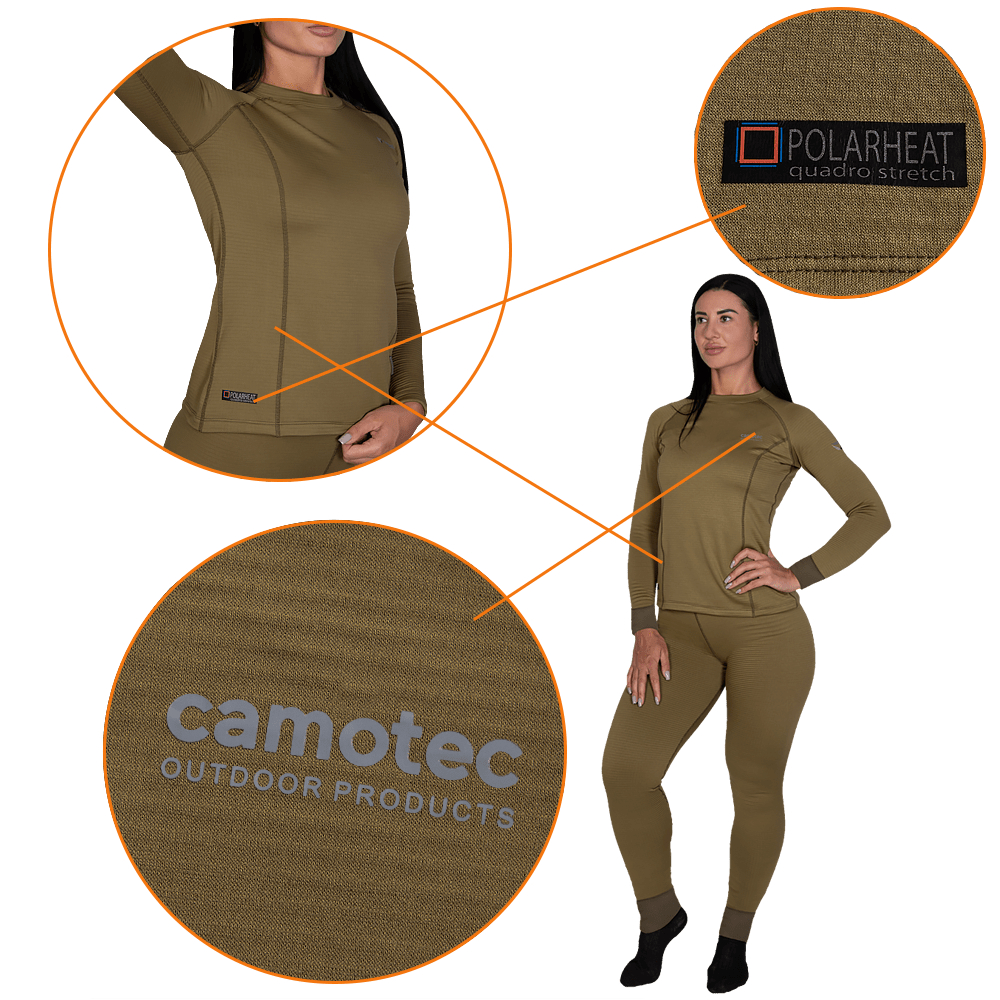 Термобілизна жіноча Camo-Tec Pani Polarheat QS XL Tan (30406) - фото 4