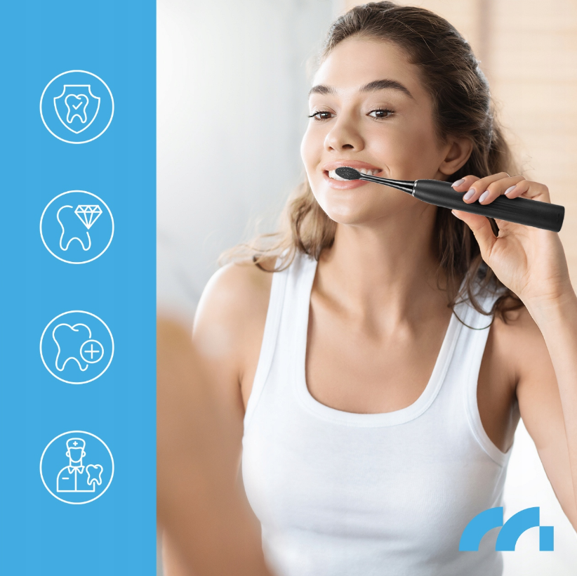 Зубна щітка ультразвукова Maltec Toothie X1 Black - фото 3 Зубна щітка ультразвукова Maltec Toothie X1 Black - фото 3