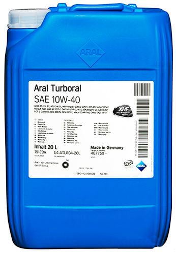 Моторна олива Aral Turboral 10W-40 20 л