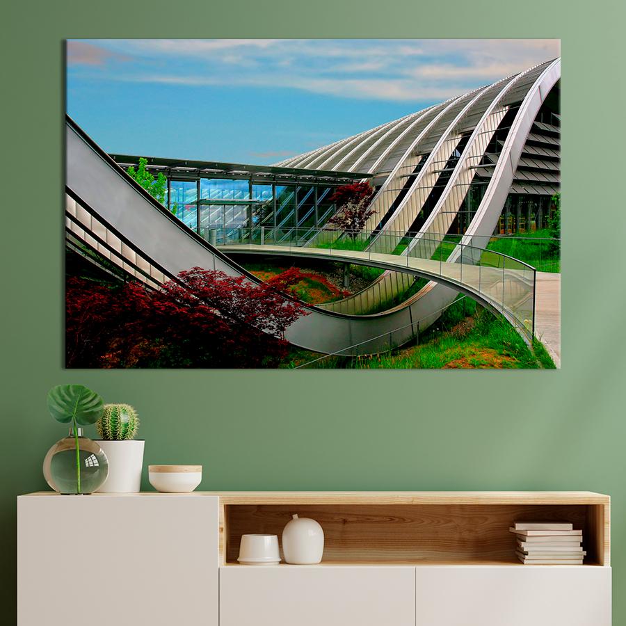 Картина город Центр Пауля Клее в Берне 51x34 см (A798-1)