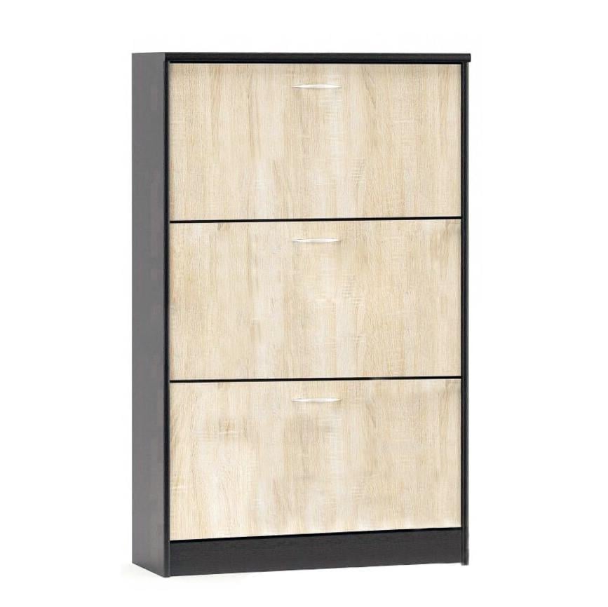 Обувная тумба Mebel Service 2 600 3Д Дуб самоа/венге