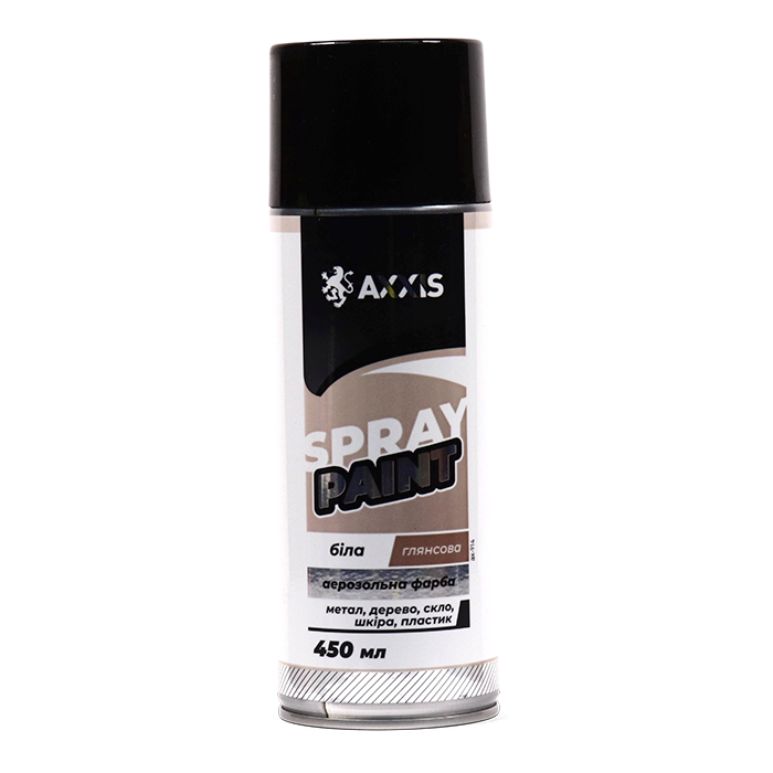 Фарба Axxis глянсова 450 мл Білий (ax-914)