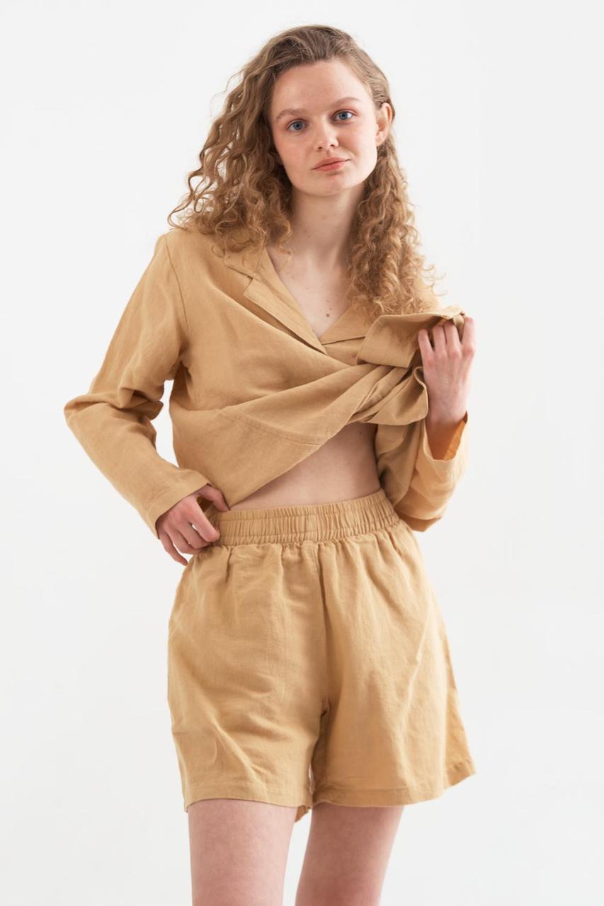 Шорти домашні Lotus Home Bruma L Гірчичний Шорти домашні Lotus Home Bruma L Гірчичний