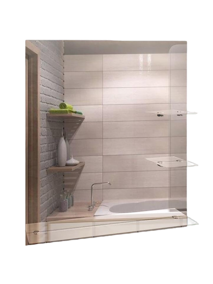 Дзеркало навісне Tobi Sho прямокутне з трьома полицями FG-68 600х687х120 (7nk890mn)