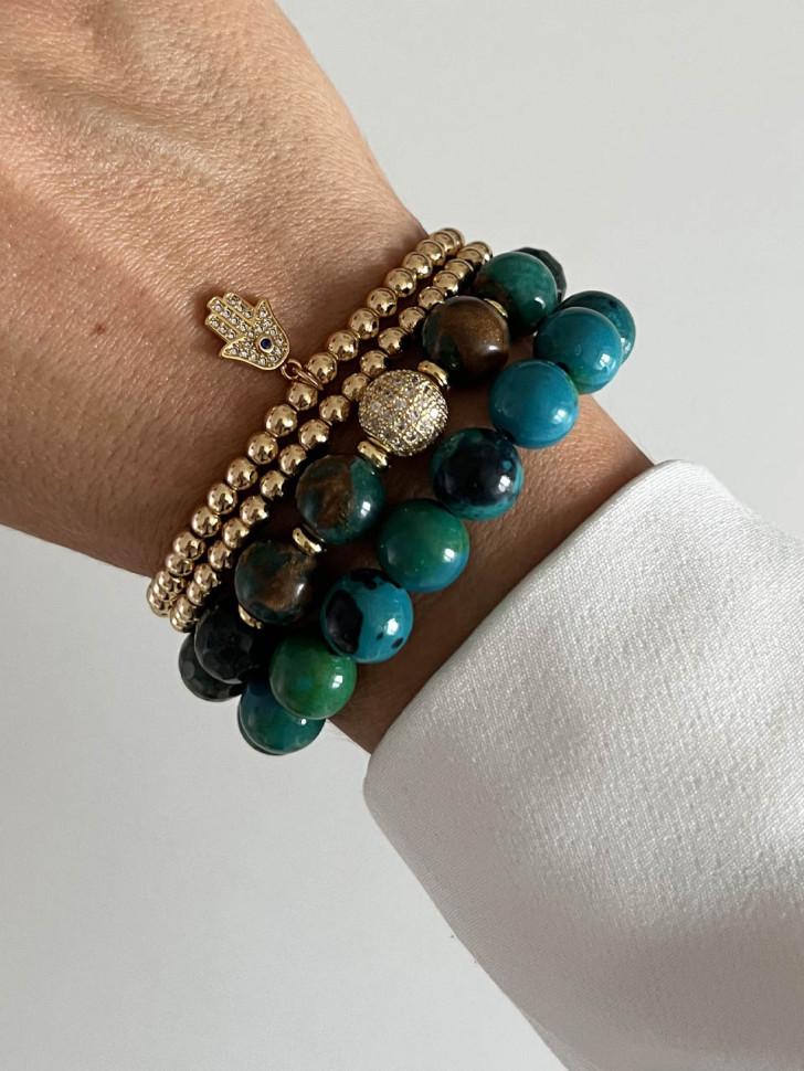 Набір браслетів ручної роботи з натурального каміння (4769)